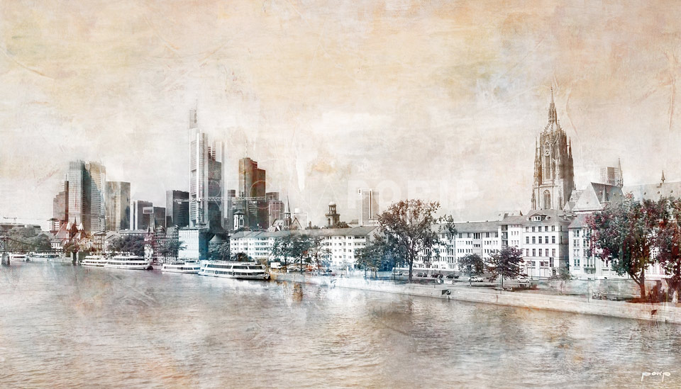 Frankfurt 2 Skyline – 120 x 65 cm
