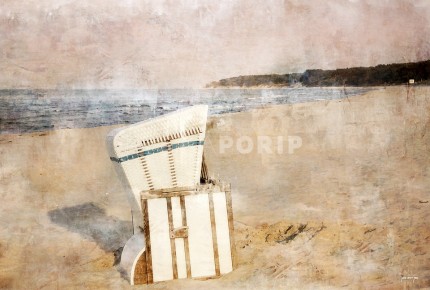 Strandkörbe 6 Usedom – 60 x 40 cm – Canvas Leinwand auf Keilrahmen gespannt