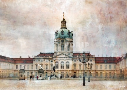 Berlin 8 Schloss Charlottenburg – 120 x 85 cm – Canvas Leinwand auf Keilrahmen gespannt