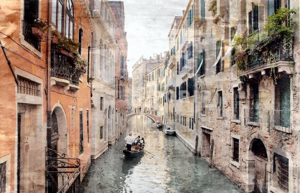 Venedig 16 – 110 x 70 cm – Canvas Leinwand auf Keilrahmen gespannt