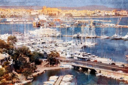 Palma de Mallorca mit Kathedrale – 85 x 55 cm