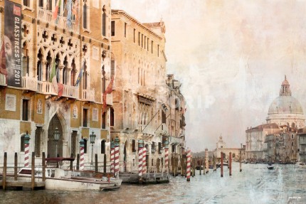 Venedig 23 Canale Grande mit Santa Maria – 120 x 80 cm