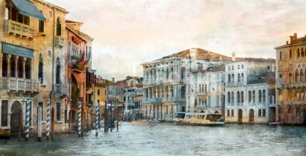 Venedig 26 – 80 x 40 cm – Canvas Leinwand auf Keilrahmen gespannt