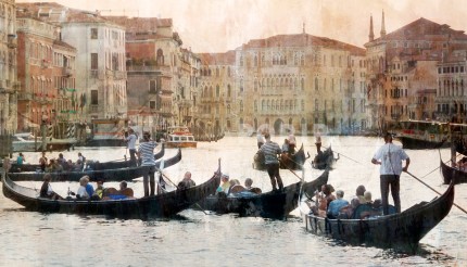 Venedig 34 – 70 x 40 cm – Canvas Leinwand auf Keilrahmen gespannt