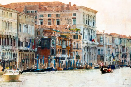 Venedig 39 – 75 x 50 cm – Canvas Leinwand auf Keilrahmen gespannt