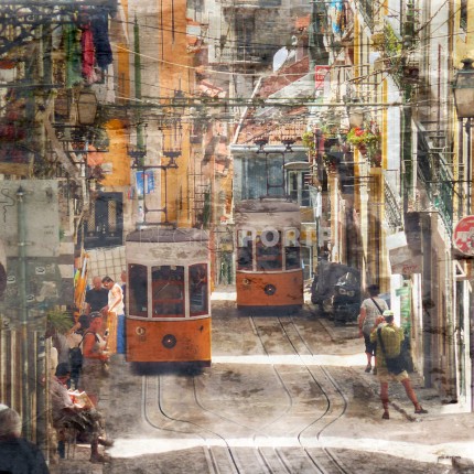 Lissabon 3 – 50 x 50 cm – Canvas Leinwand auf Keilrahmen gespannt