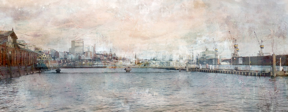 Hamburg Hafen Skyline – 100 x 40 cm