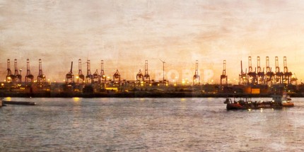 Hamburg Hafen 14 – 60 x 30 cm