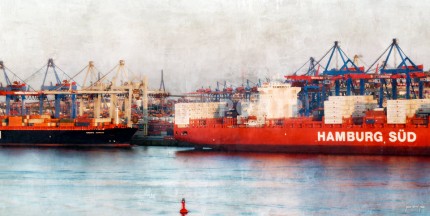 Hamburg Hafen 23 – 100 x 50 cm – Canvas Leinwand auf Keilrahmen gespannt