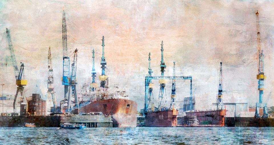 Hamburg Hafen 38 – 95 x 50 cm