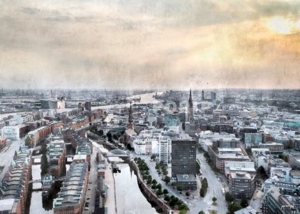 Hamburg Speicherstadt 4 Elbphilharmonie – 100 x 70 – Canvas Leinwand auf Keilrahmen gespannt