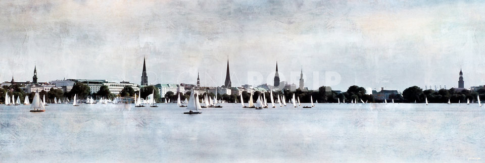 Hamburg Alster 40 – 120 x 40 cm