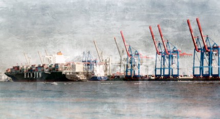 Hamburg Hafen 51 – 80 x 45 cm – Canvas Leinwand auf Keilrahmen gespannt