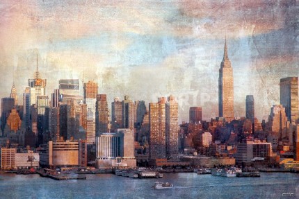 New York Manhatten 1 – 105 x 70 cm – Canvas Leinwand auf Keilrahmen gespannt