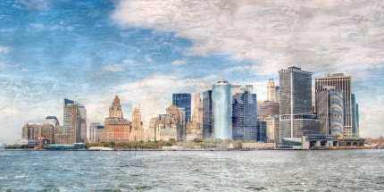 New York Skyline 7 – 120 x 60 cm – Canvas Leinwand auf Keilrahmen gespannt
