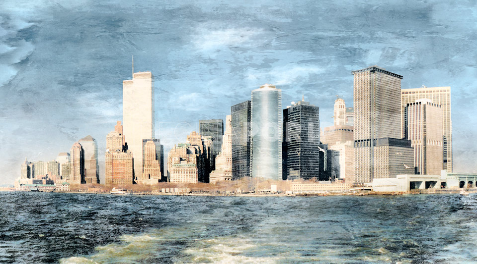 New York Skyline World Trade Center – 100 x 55 cm